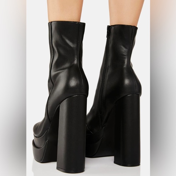 Supine Platform Ankle Boots - Picture 3 of 5